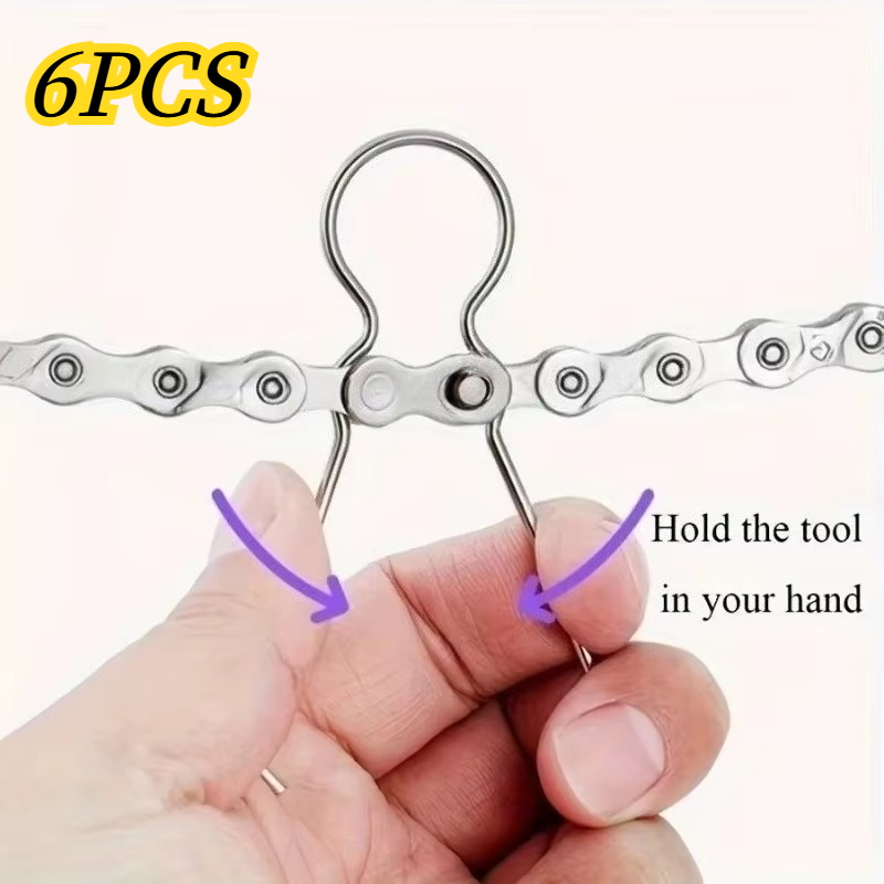 6 قطع من كماشة سلسلة الدراجة،  - مراجعة Chain Quick Link وسعره